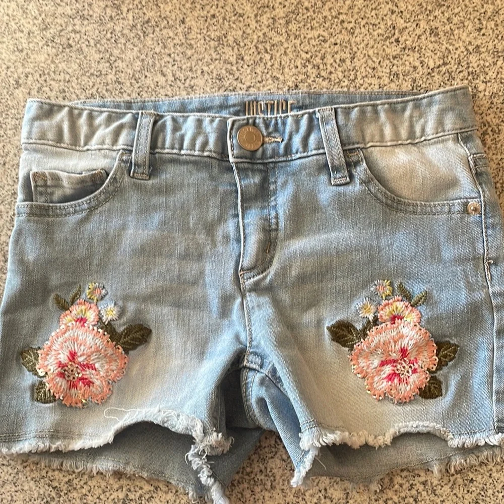 Justice Blue Jean Shorts